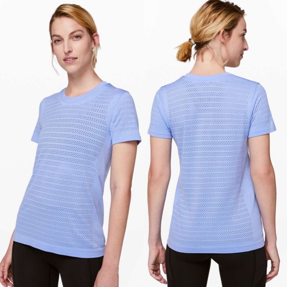 Lululemon Breeze By Short Sleeve *Squad Hydrangea Blue / Hydrangea Blue